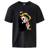One Piece Luffy Print T shirts Male Casual Summer Tops 2020 Hot Sell short Sleeve Casual Sportswear Japan Anime Man Loose Tee