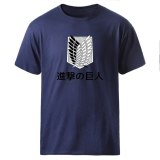 Fashion T-shirts Man Attack on Titan Harajuku Loose Tops 2021 Summer Casual O Neck Black Clothes Tee shirts Homme Graphic Tshirt