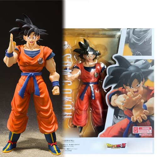 Anime Dragon Ball Son Goku Soldier Accessories Original Package SHF Figuarts Goku Kakarotto Face Changing Action Figure Toy Gift