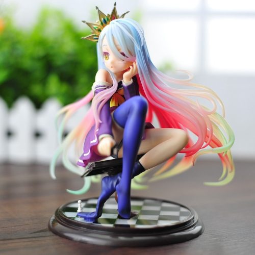 No Game No Life Toy Anime Figure Cute Anime Doll Shiro Figures PVC Toys So Sexy Girl Garage Kit Brinquedos Model for Youth