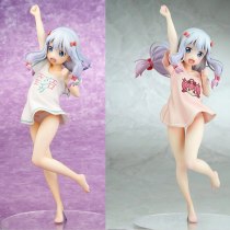 24cm Anime NEW Figure Eromanga Sensei Izumi Sagiri T-shirt Cute Cartoon Action Figure Hand-made PVC Collection Model Doll Toys
