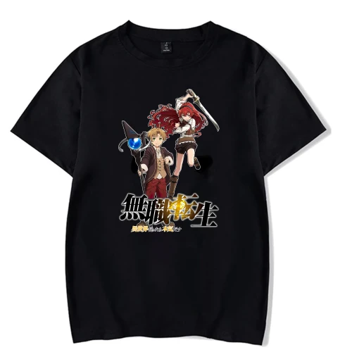 Mushoku Tensei Harajuku O-neck Fashion Hip Hop Fashion Anime T-shirt