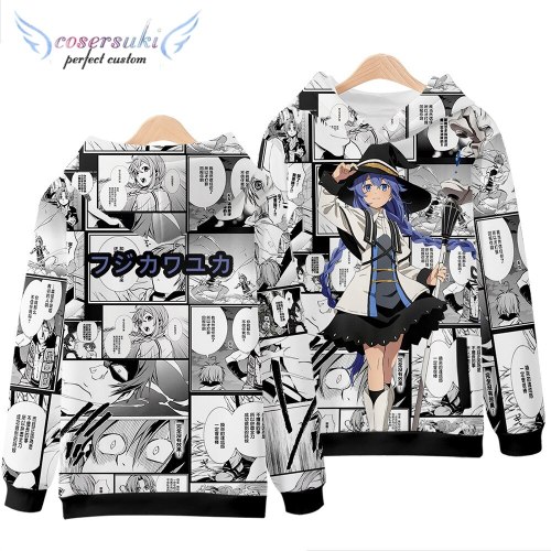 Anime Mushoku Tensei hooded sweater Rudeus Greyrat jacket Japanese two-dimensional clothes trend