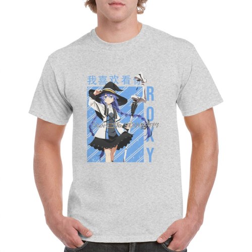 Roxy Migurdia T Shirt Unisex Harajuku Mushoku Tensei Jobless Reincarnation Anime Tops Casual Graphics Cotton T-shirt Streetwear
