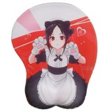 Anime Kaguya Sama: Love Is War Cartoon Fujiwara Chika 3D Chest Mouse Pad Wrist Rest Mat Cosplay Prop Decor Men Women Gift 1pcs
