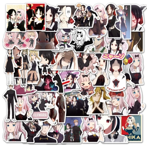 10/30/50Pcs Anime Kaguya-sama Love Is War Stickers DIY Skateboard  Guitar Refrigerator Laptop Scrapbook Car Toys Decal Stickers