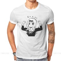 Chika Fujiwara Buff Design V2 Hip Hop TShirt Kaguya sama Love Is War Printing Tops Casual T Shirt Male Short Sleeve Special