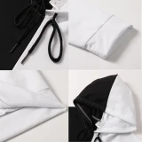 Fashion Trend Summer Autumn Unisex 2 Pieces Sets Anime Tokyo Revengers Print Loose Patchwork Thin Hoodie+Patchwork Pants