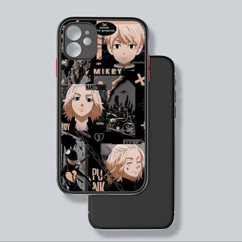 Draken mikey Tokyo revengers Avengers Phone Case matte transparent  For iphone 7 8 11 12 plus mini x xs xr pro max cover