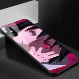 Animed Naruto Itachi Tempered Glass Phone Case For IPhone 13 12 11 7 8 11 Plus Xr X Xs Pro Max Mini Se 2020 Black Cover Gift