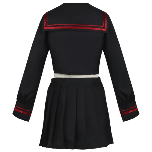 Anime Tokyo Revengers Shiba Yuzuha Sailor School Uniform Girls Skirt Suit Cosplay Costume Women Dress Black