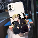Tokyo Revengers Manjiro Sano Clear Phone Case For iPhone 11 Pro MAX 12 13 XS XR 7 SE X 8 6 Plus Cute Anime Soft TPU Cover Fundas