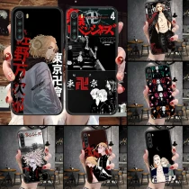 Tokyo Revengers Anime Phone Case For Xiaomi Redmi Note 7 8 9 10 7A 8T 9A 9T 9S 10S Pro black soft cover trend bumper 3D hoesjes