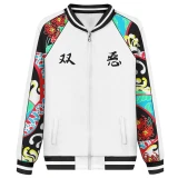 Anime Tokyo Revengers Smiley Kawata Nahoya Cosplay Baseball Jacket Zip Up Coat 3D Printed Sweatshirt Men Women Casual Streetwear