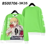 LoveLive!SuperStar!! 3D Printing T-shirt Fashion Round Neck Long Sleeve Popular Japanese Anime Streetwear Plus Size