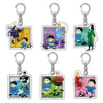 6cm Ranking of Kings Anime Couple Student Bag Pendant Car and Mobile Phone Keychain Acrylic Key Ring High Precision Figure