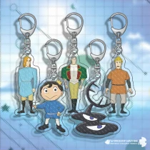 Ranking of Kings Anime Manga Couple Student Bag Pendant Car and Mobile Phone Keychain Acrylic Key Ring High Precision Figure 6cm