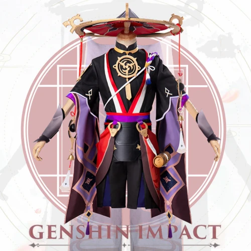 Customize Genshin Impact Fatui Scaramucci Skirmish Cosplay Costume Woman Man Costume San Bing Full Set Clothes