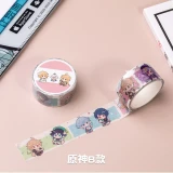 Anime Genshin Demon Slayer Jujutsu Kaisen Chainsaw Man Impact Big Paper Sticker Tape School Stationery Toy Gift Cosplay