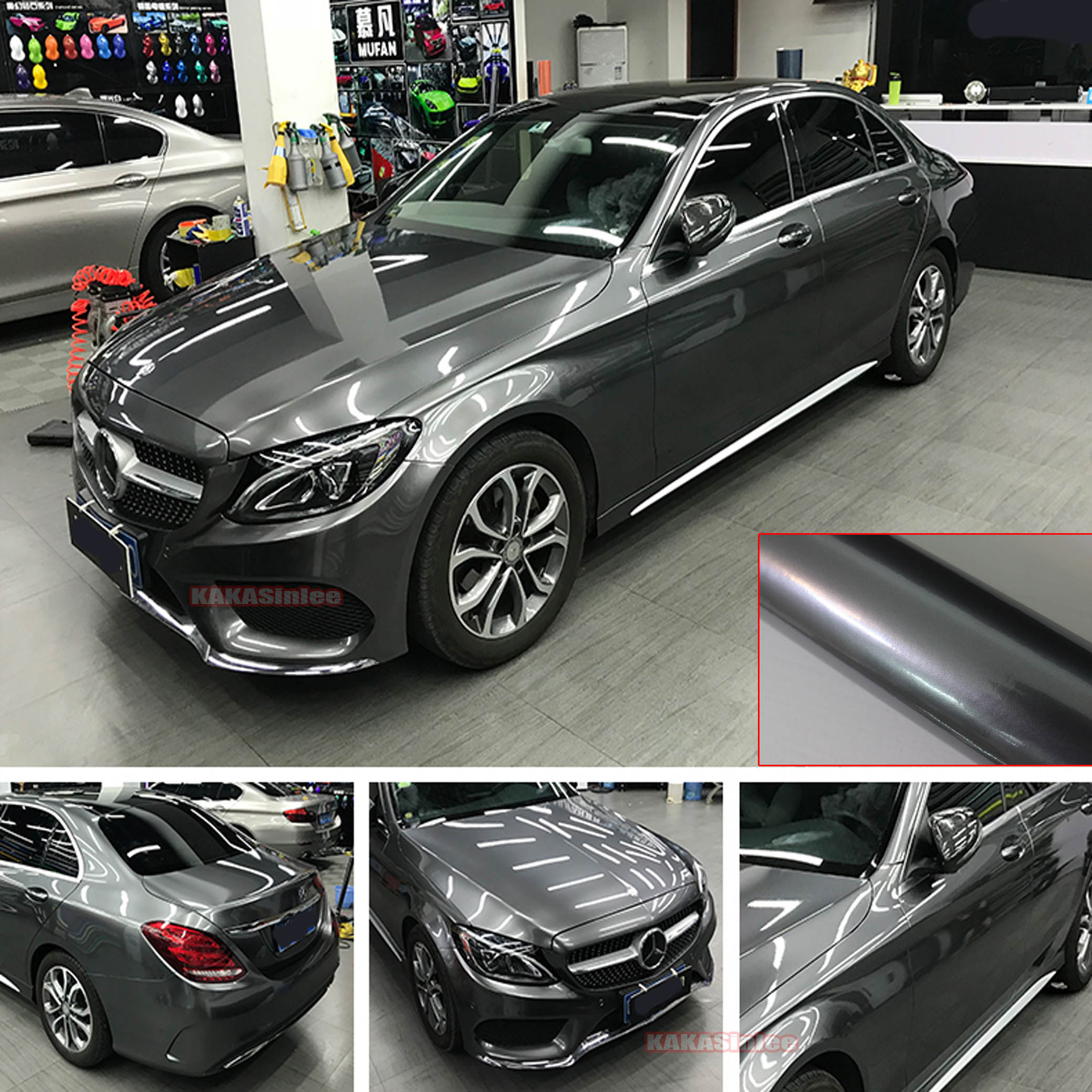 Metallic Grey Car Paint