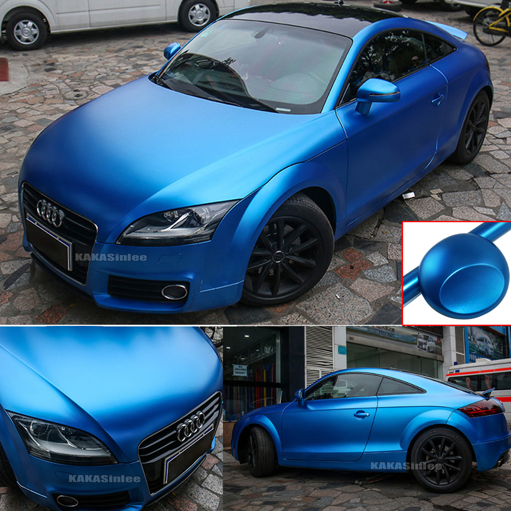 Satin Matte Chrome Metallic Vinyl Wrap