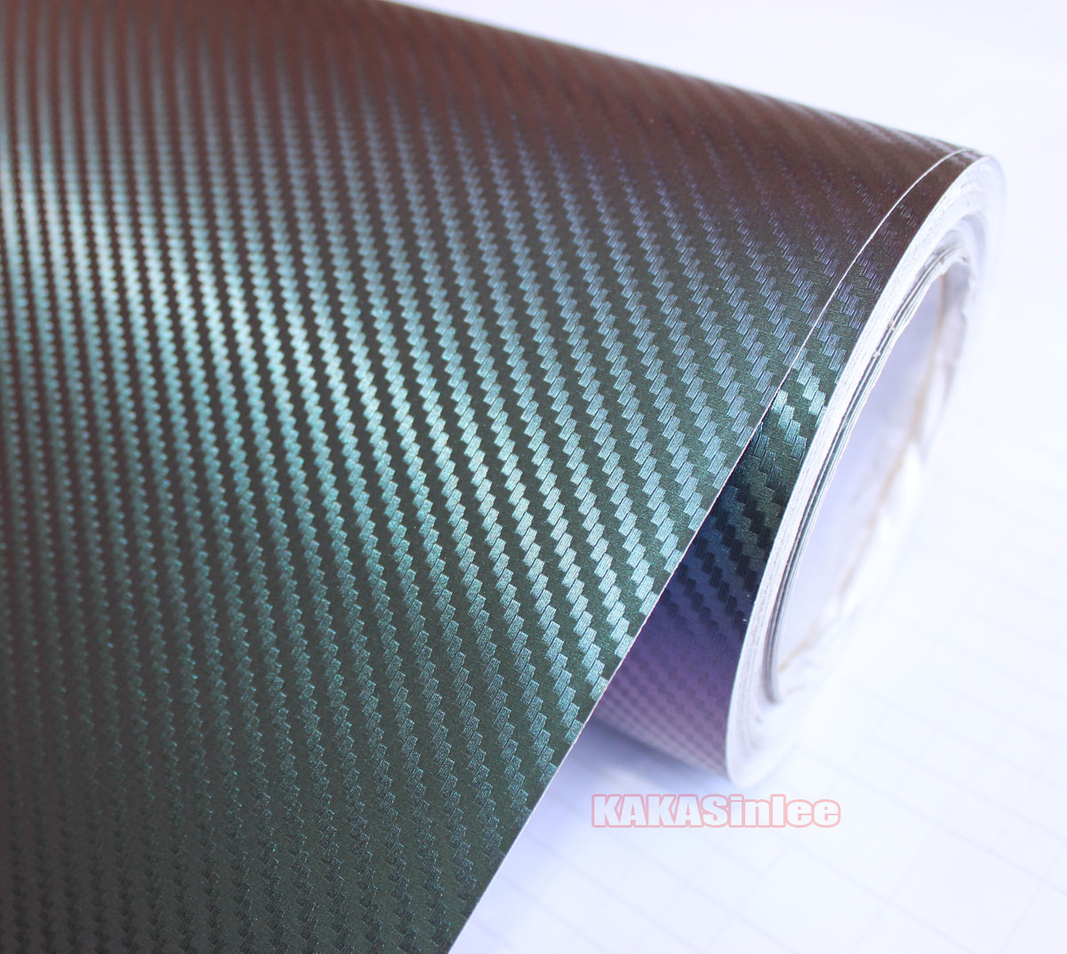Premium Chameleon 3D Carbon Fiber Vinyl Wrap Film Sticker Chameleon Car  Foil Wrap Decal with Air Release Bubbles Free