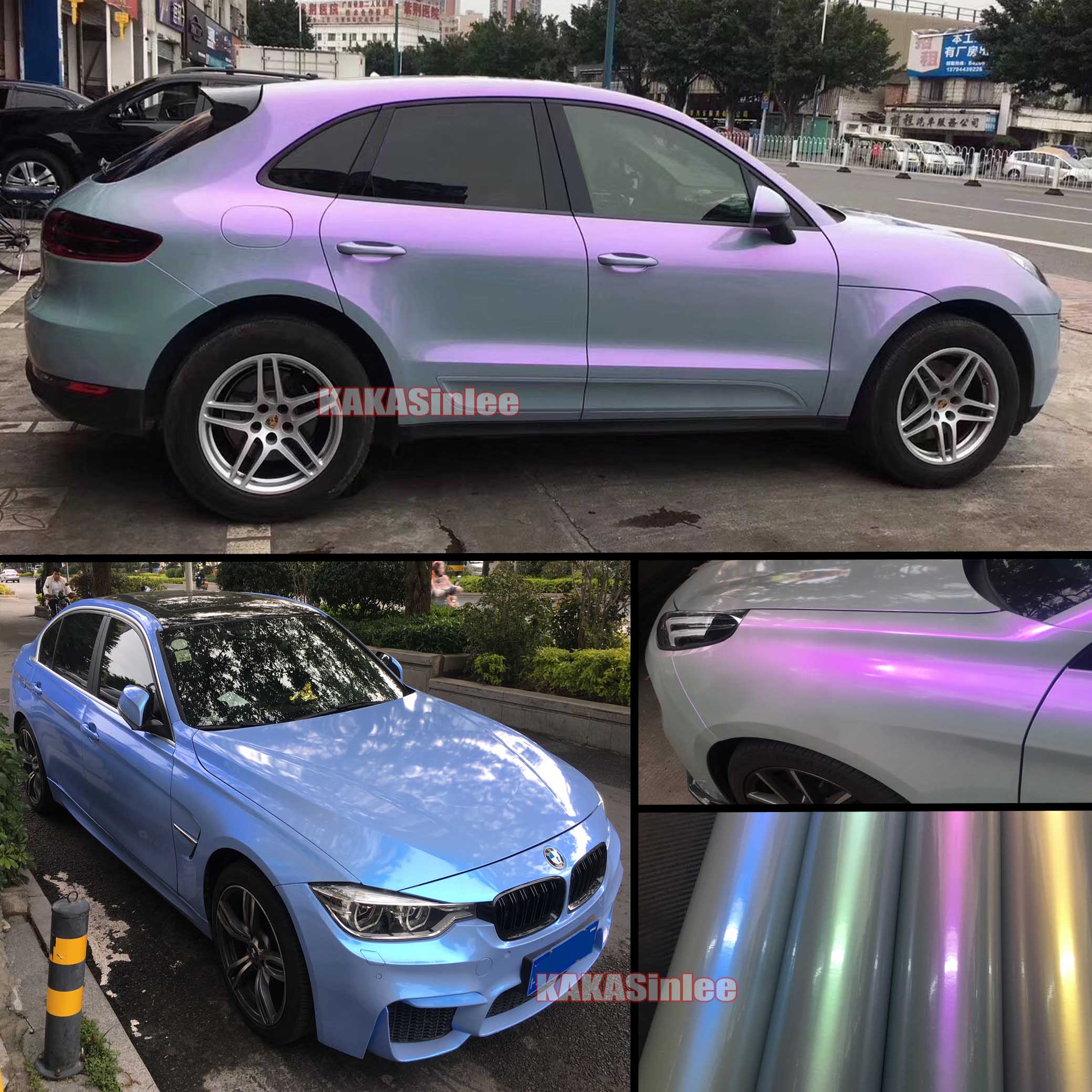 Flexible chrome! Silver chrome mirror vinyl car wrap sticker with import  glue and stretchable film Chrome mirror vinyl Sticker