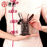 Chinese ChaDao Set 6 Pieces Ebony Tea Utensils Kongfu Tea Set Accessories