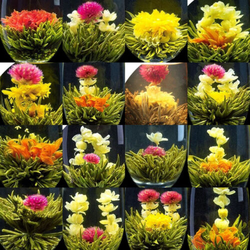 10/16pcs Flowering Tea Gift Set,Random Chinese Green Artistic Blooming Flowering Flower Tea 