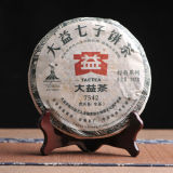 Genuine Puerh 7542 Raw * 2010 Yunnan Menghai Dayi Raw Pu’er Tea Cake 357g TAETEA