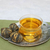 Organic Dian Hong Blooming Tea Ball * Handmade Yunnan Black Tea Dragon Pearl
