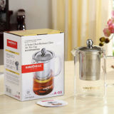 Kamjove A-03 Clear Glass Teapot with Stainless Steel Fine Infuser 500ml Tea Pot