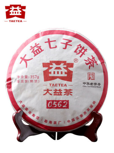 TAETEA 0562 *2018 Yr Yunnan Menghai Tea Factory Dayi Puer Ripe Pu-erh Tea 357g
