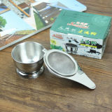 [GRANDNESS] Stainless Steel Mesh Tea Strainer & Stand Boling Stainless Steel