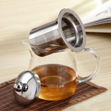 Kamjove A-14 Heat Resistant Clear Glass Teapot W/h Stainless Steel Infuser 450ml