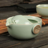 Xiang Long * Ru Kiln Celadon Kung Fu Tea Cup & Teapot Set Ruyao Tea 1 Pot 1 Cup