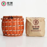 5105 WUZHOU Liu Pao Tea Liu Bao Hei Cha Aged Black Dark Tea with Basket 500g