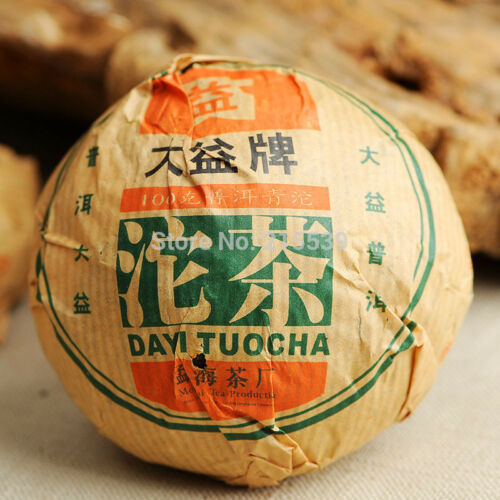 Green Tuo 2005 Yunnan MengHai Dayi Green Tuocha Bowl Tuo Puer Pu Er Tea 100g Raw