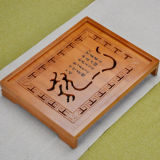 Kungfu Tea Tray Bamboo Tea Tray Gongfu Tea Table Serving Tray 33*25.5*5cm