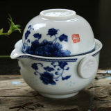Tea Set Include 1 Pot 1 Cup Elegant Gaiwan Kettle Tea Pot Porcelain Teapot