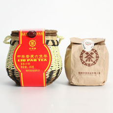 CHINA LIU PAO TEA 6166 Liupao Hei Cha Liu Bao Aged Black Dark Tea In Basket 250g