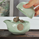 Tea Set Include 1 Pot 1 Cup RuYao Geyao Fish Dragon Kung Fu Tea Cup Pot Quik Cup