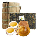 Pu Z Wei Mengku Ba Nuo Yellow Leaf Huang Pian Pu Er Raw Tea Brick 500g