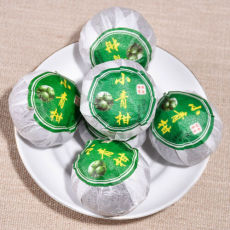 4Pcs Small Xinhui Pu er Orange Ripe Puer Chenpi Stuffed Tangerine Pu-erh Tea 40g