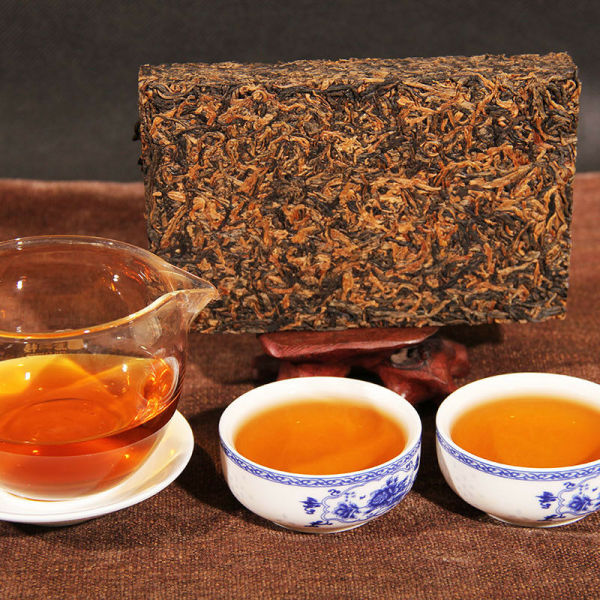 Yunnan Dian Hong Brick Fengqing Dianhong Compressed Tea Black Tea 250g