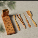 [GRANDNESS] China Foldable Cha Dao Set * Bamboo Gongfu Tea Utensils 5 Pieces