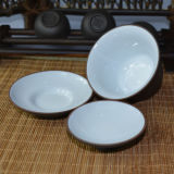 Yixing Purple Clay Porcelain Gaiwan Tea Cup Zisha Gongfu Tea Bowl 110ml