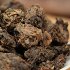 China Guangxi Hei Cha Aged Wild Liu Bao Lao Cha Tou Golden Bud Nuggets Dark Tea 500g