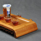 Kong Ming Wisdom * Bamboo Gongfu Tea Table Serving tray 40*22cm Bamboo Tea Tray
