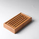 China Mini Portable Bamboo Serving Water Tray for Gongfu Tea Ceremony 22x11.5cm